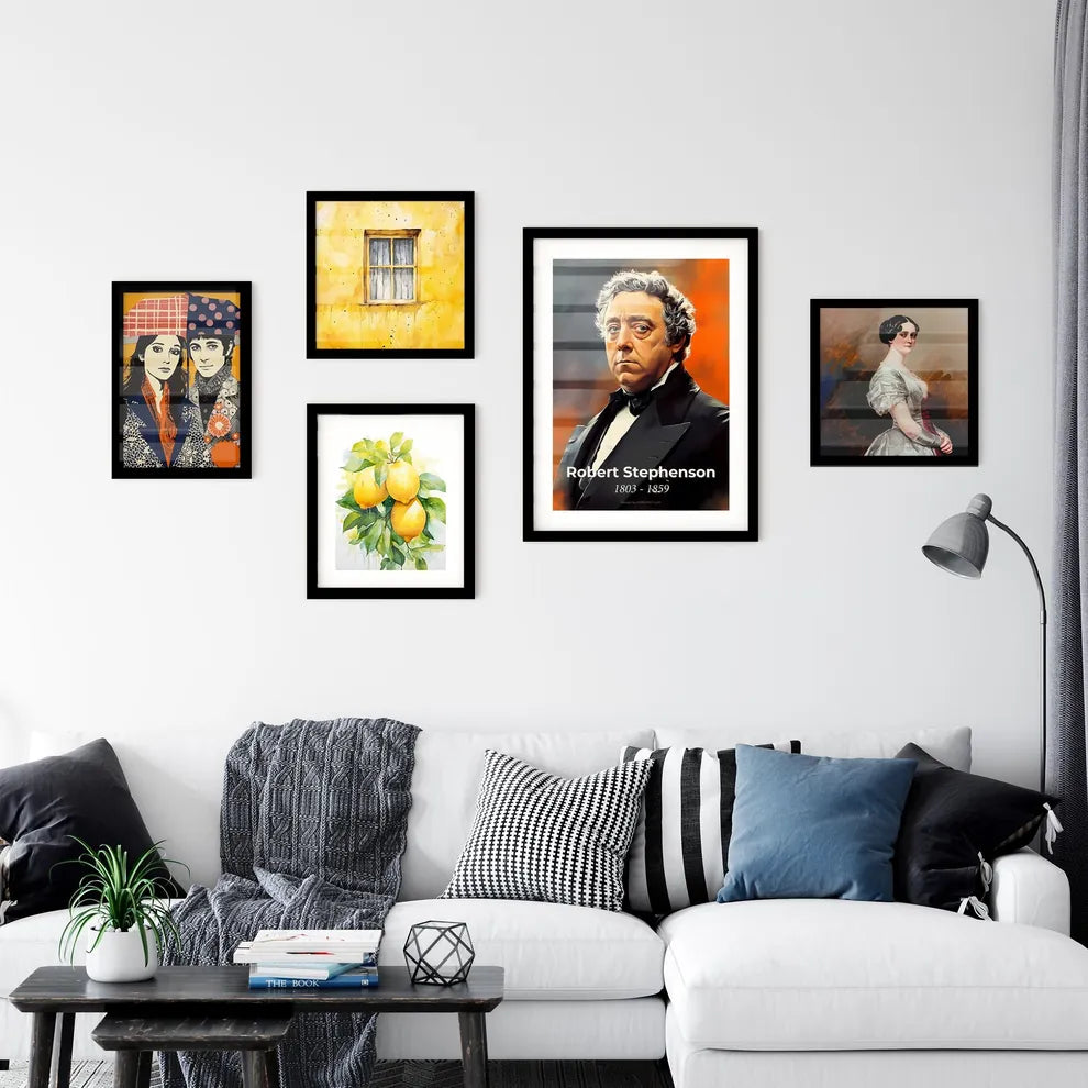 Portrait of Robert Stephenson Wall Art