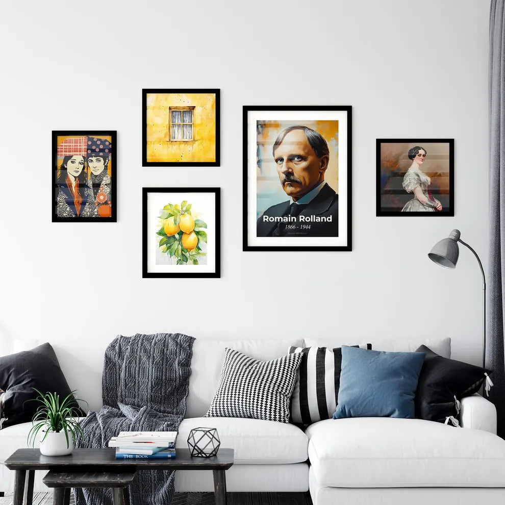 Portrait of Romain Rolland Wall Art