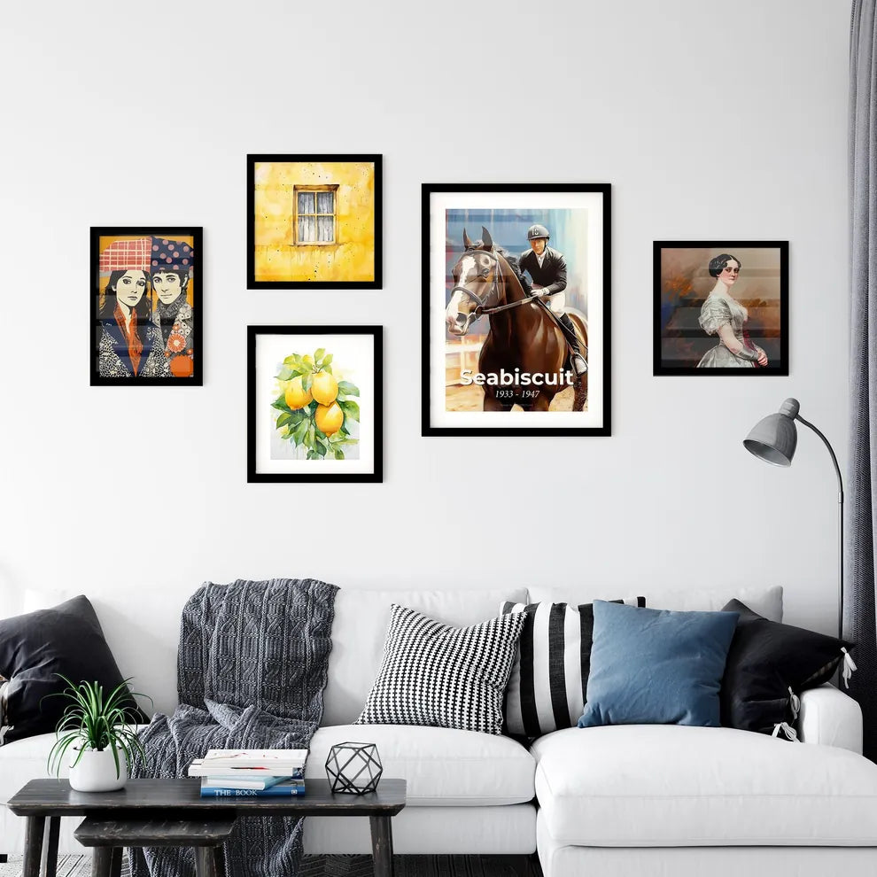 Portrait of Seabiscuit Art Print