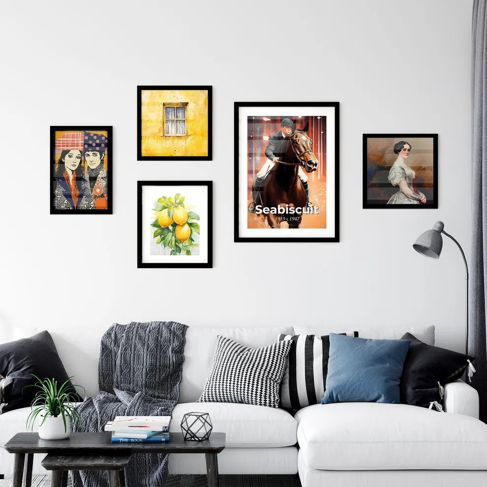 Portrait of Seabiscuit Art Print