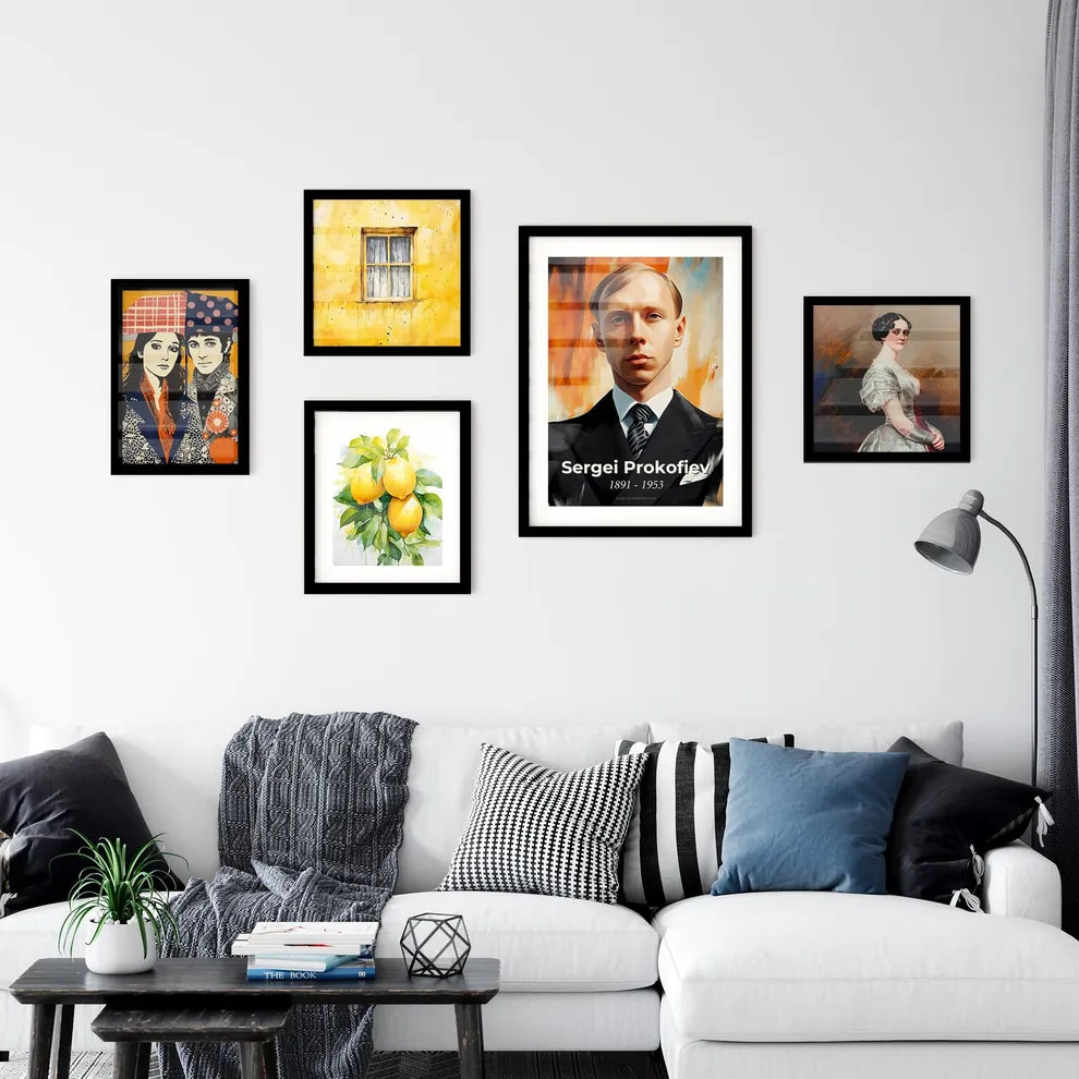 Portrait of Sergei Prokofiev Wall Art