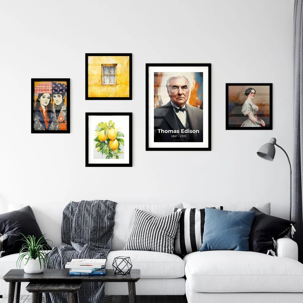 Portrait of Thomas Edison Wall Art