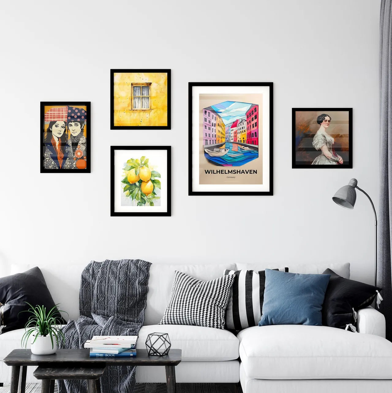Vivid Wilhelmshaven, Germany, Premium Framed Prints