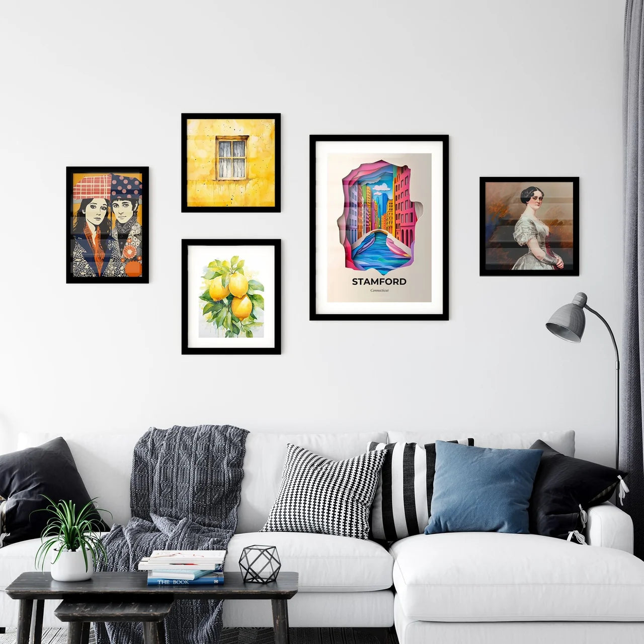 Vivid Stamford, Connecticut, Premium Framed Prints