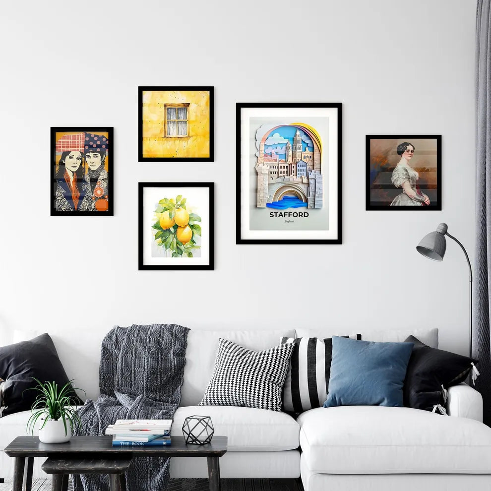 Vivid Stafford, England, Premium Framed Prints