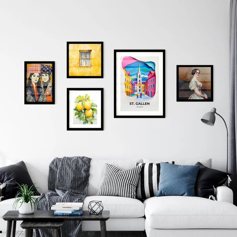 Vivid St. Gallen, Switzerland, Premium Framed Prints