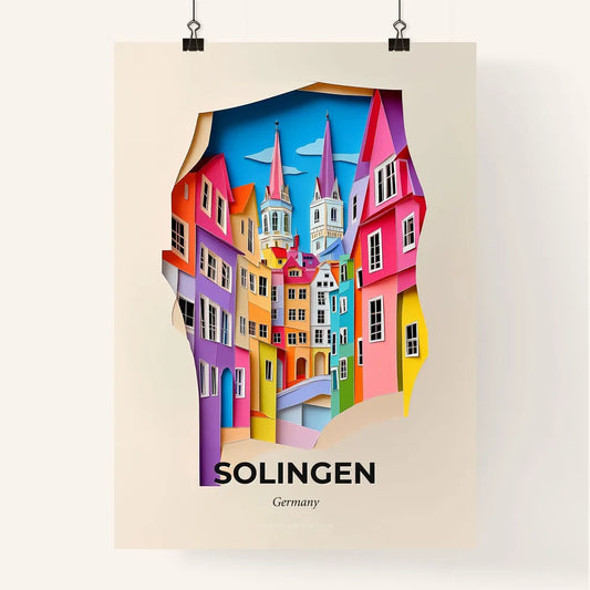 Vivid Solingen, Germany, Colorful Poster