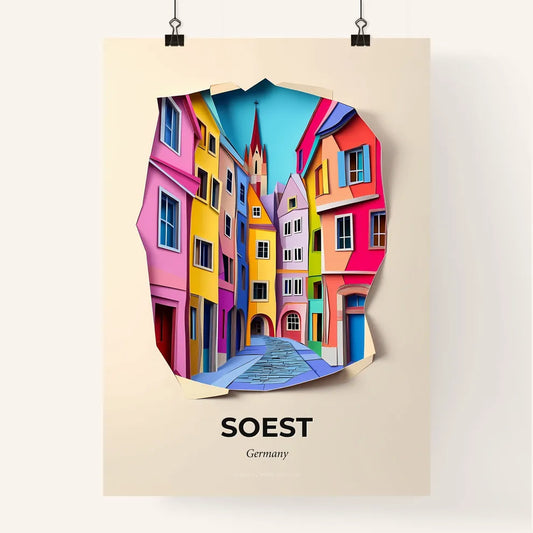 Vivid Soest, Germany, Colorful Poster