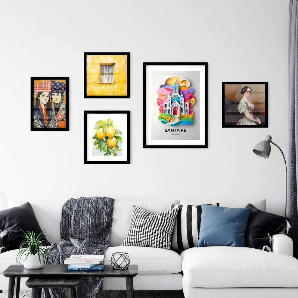 Vivid Santa Fe, New Mexico, Premium Framed Prints