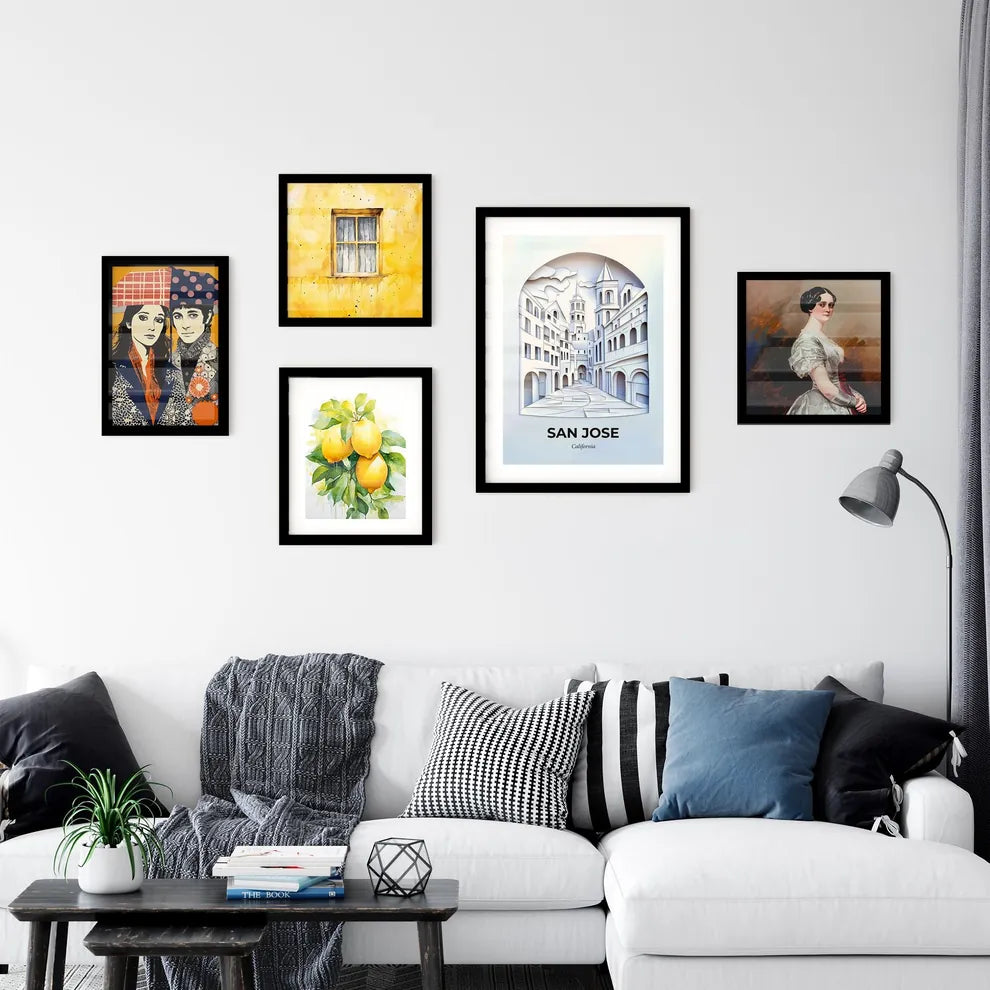 Vivid San Jose, California, Premium Framed Prints