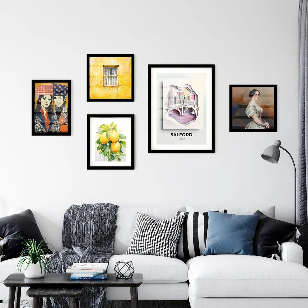 Vivid Salford, England, Premium Framed Prints