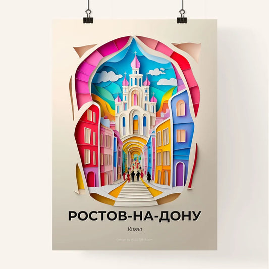 Vivid Rosto, Colorful Poster
