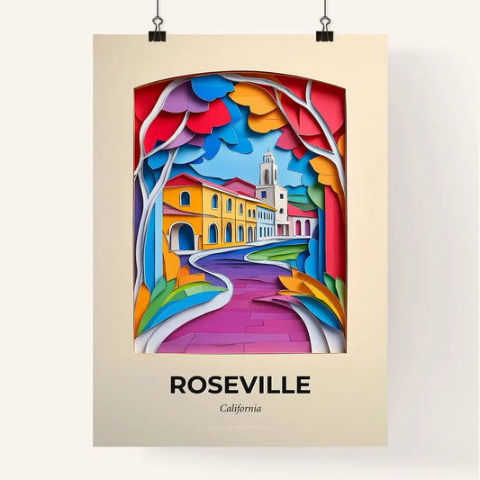 Vivid Roseville, California, Colorful Poster