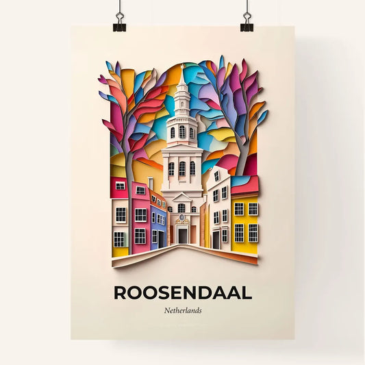 Vivid Roosendaal, Netherlands, Colorful Poster
