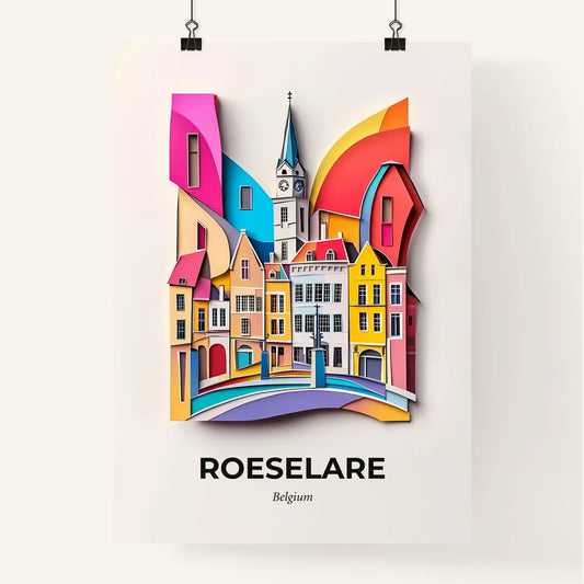 Vivid Roeselare , Belgium, Colorful Poster