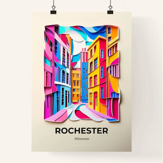 Vivid Rochester, Minnesota, Colorful Poster