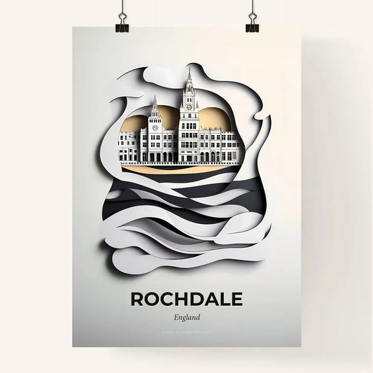 Vivid Rochdale, England, Colorful Poster
