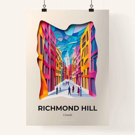 Vivid Richmond Hill, Canada, Colorful Poster