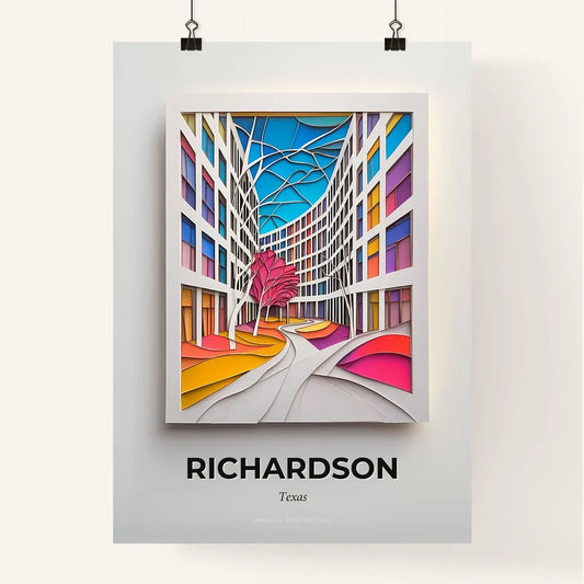 Vivid Richardson, Texas, Colorful Poster