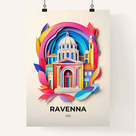 Vivid Ravenna, Italy, Colorful Poster