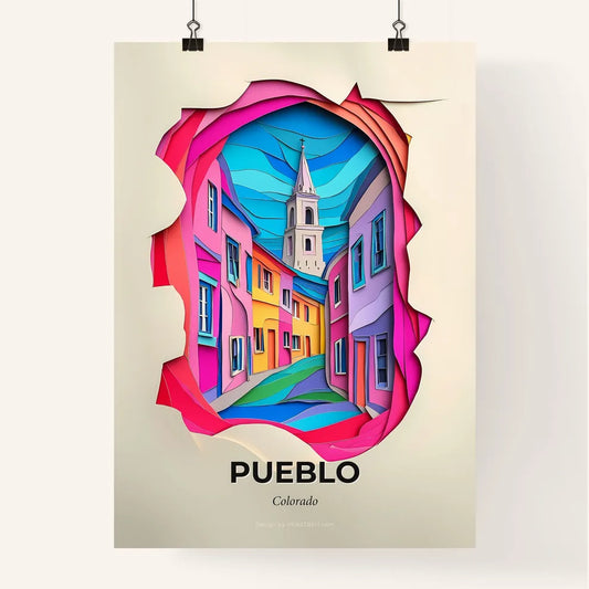 Vivid Pueblo, Colorado, Colorful Poster