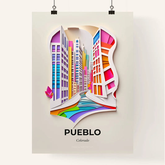 Vivid Pueblo, Colorado, Colorful Poster