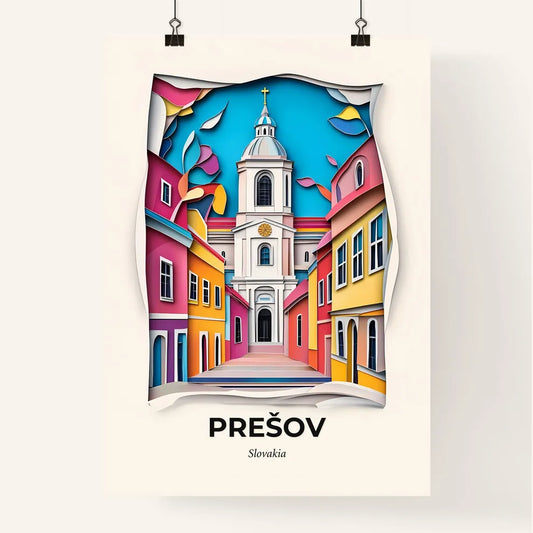 Vivid Prešov, Slovakia, Colorful Poster