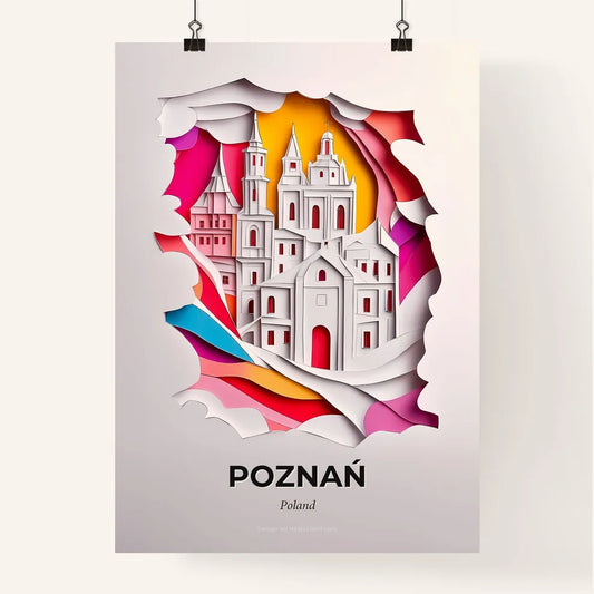 Vivid Poznań, Poland, Colorful Poster