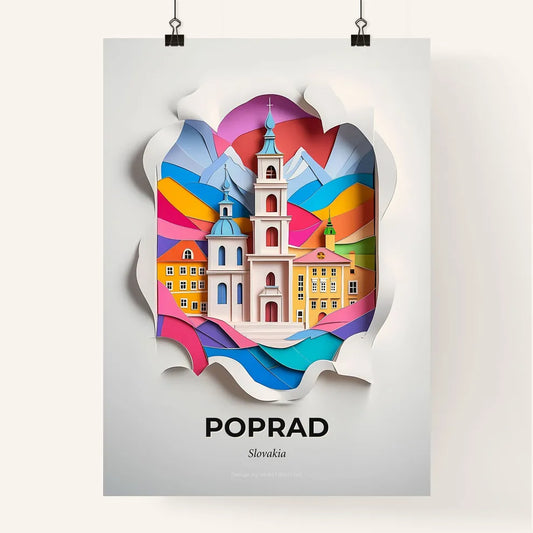 Vivid Poprad, Slovakia, Colorful Poster