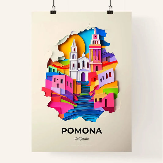 Vivid Pomona, California, Colorful Poster