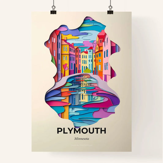 Vivid Plymouth, Minnesota, Colorful Poster