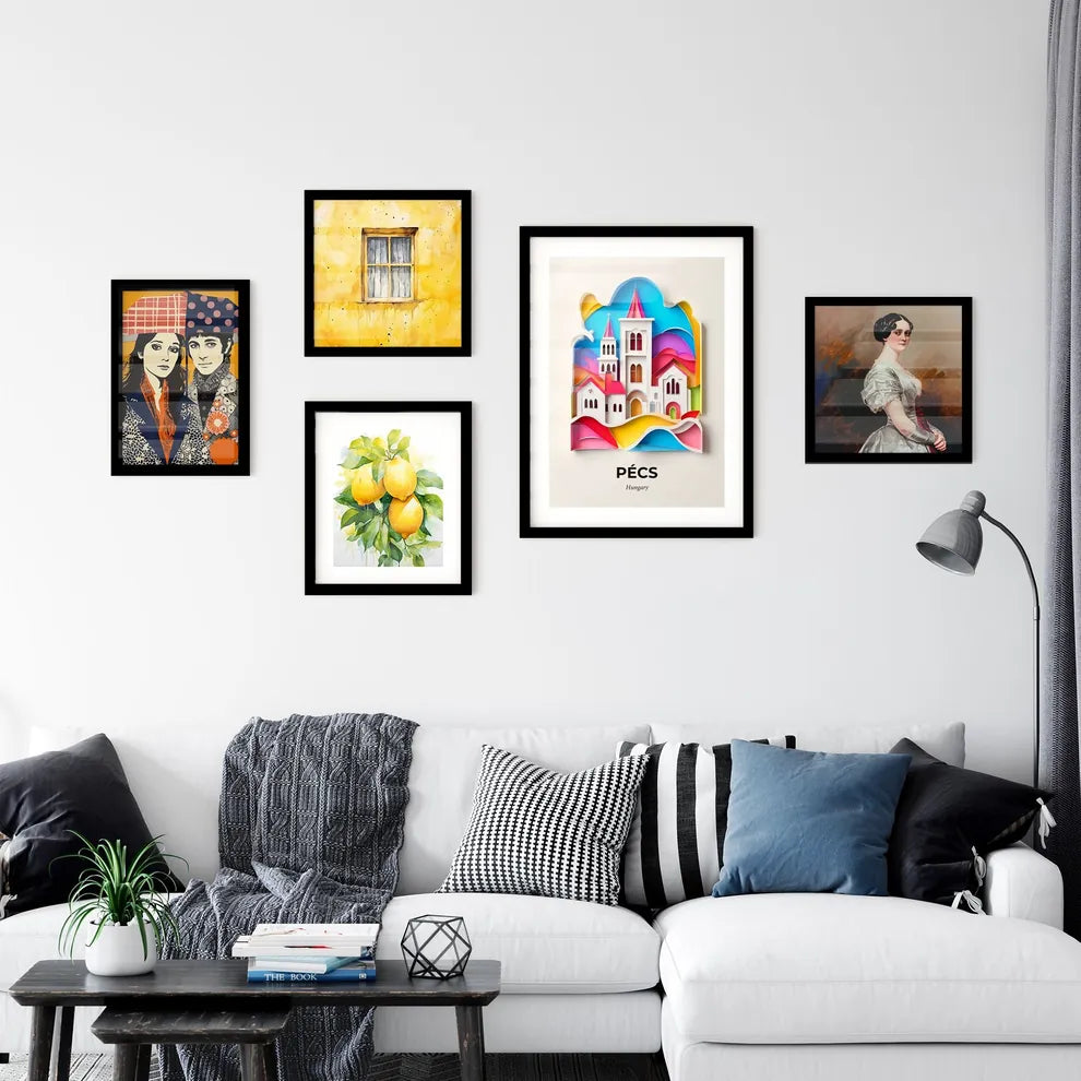 Vivid Pécs, Hungary, Premium Framed Prints