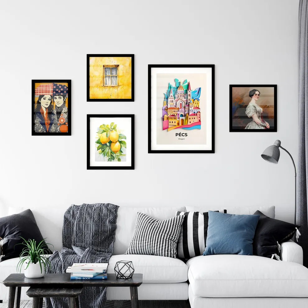 Vivid Pécs, Hungary, Premium Framed Prints