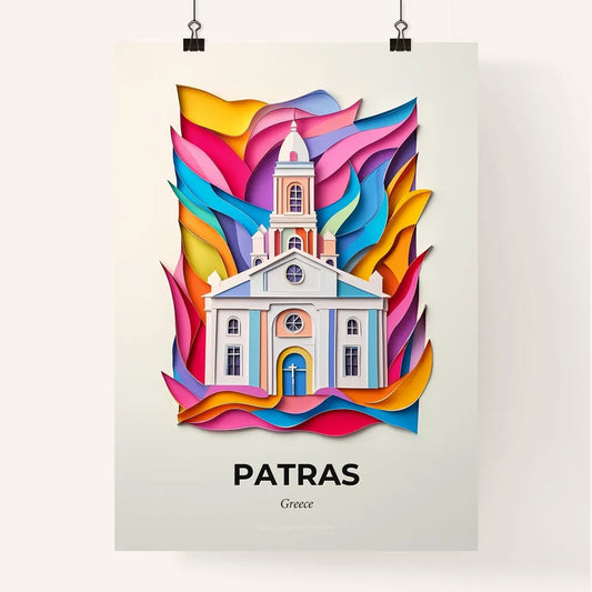 Vivid Patras, Greece, Colorful Poster