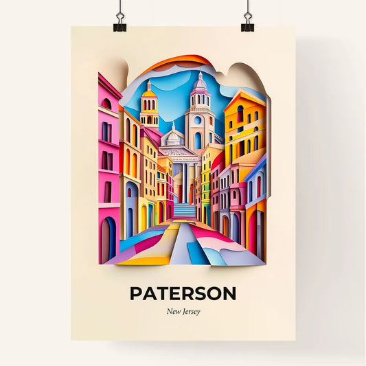 Vivid Paterson, New Jersey, Colorful Poster