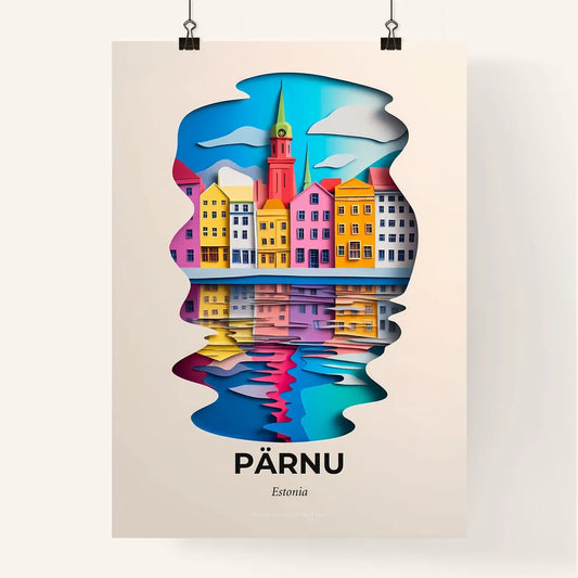 Vivid Pärnu, Estonia, Colorful Poster
