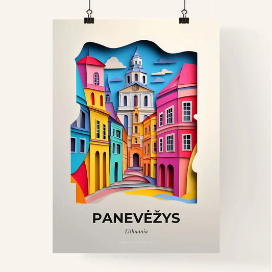 Vivid Panevėžys, Lithuania, Colorful Poster