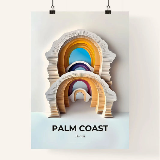 Vivid Palm Coast, Florida, Colorful Poster
