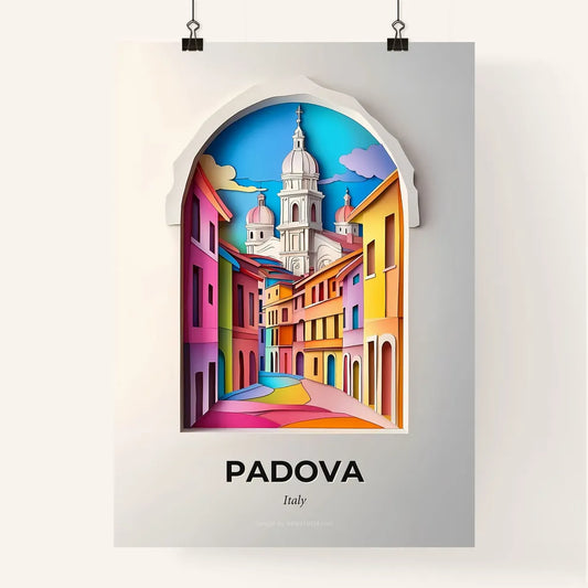Vivid Padua, Italy, Colorful Poster