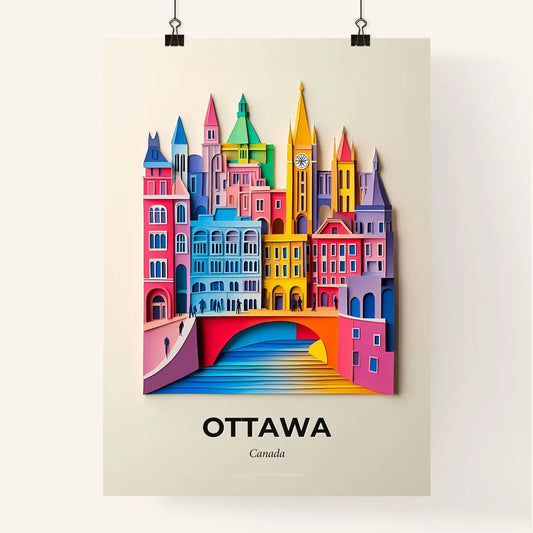 Vivid Ottawa, Canada, Colorful Poster