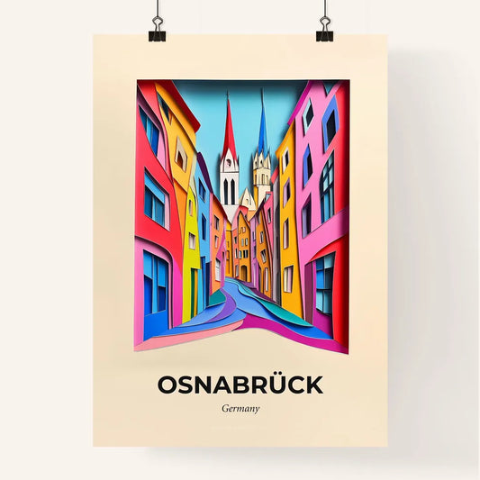 Vivid Osnabruck, Germany, Colorful Poster