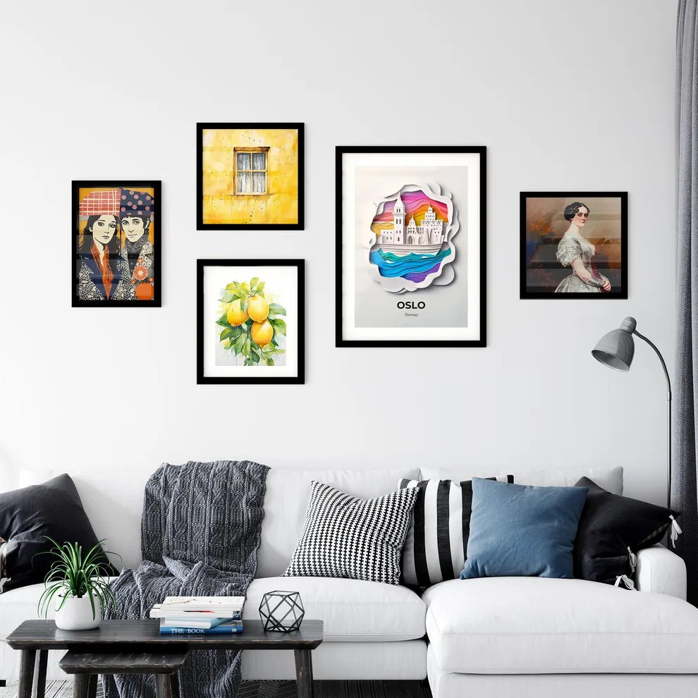 Vivid Oslo, Norway, Premium Framed Prints