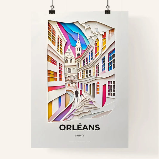 Vivid Orléans, France, Colorful Poster