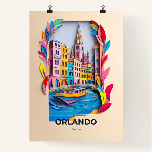 Vivid Orlando, Florida, Colorful Poster