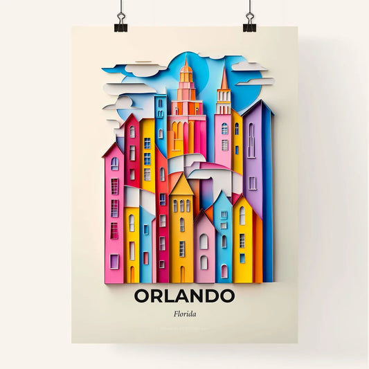 Vivid Orlando, Florida, Colorful Poster