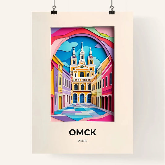 Vivid Omsk, Russia, Colorful Poster