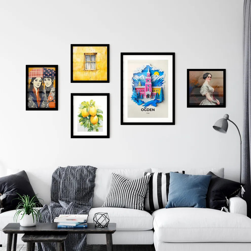 Vivid Ogden, Utah, Premium Framed Prints