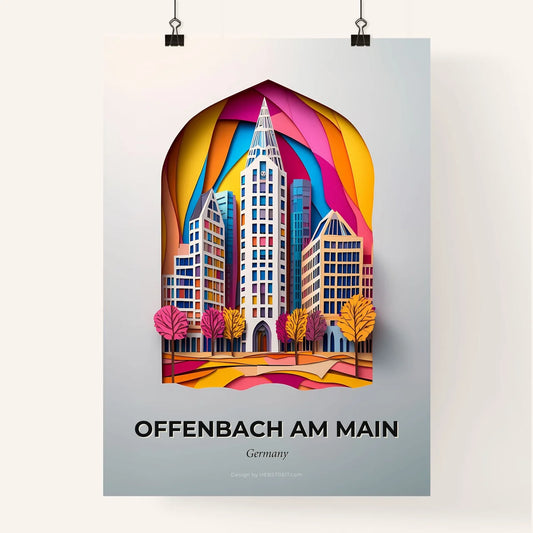Vivid Offenbach am Main, Germany, Colorful Poster