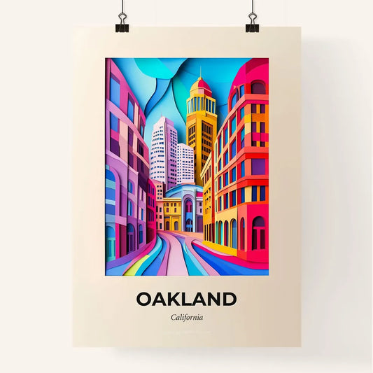 Vivid Oakland, California, Colorful Poster