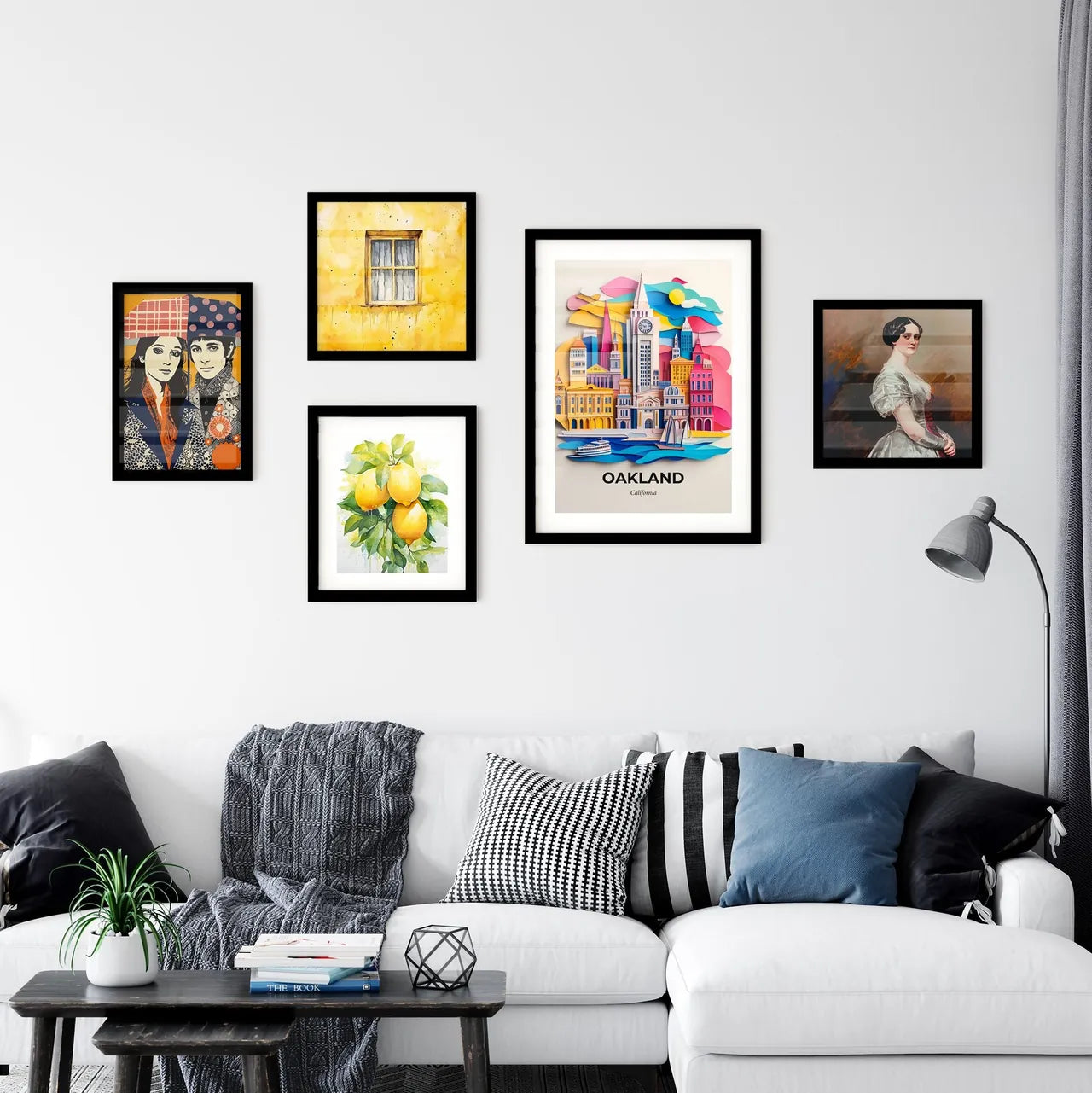 Vivid Oakland, California, Premium Framed Prints